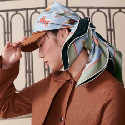 カレ90 HERMES GRAND LARGUE scarf Grand largue red, blue - Hermès Scarf Details | Scarf Sage